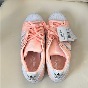 Adidas Coral Sneakers with White Details
